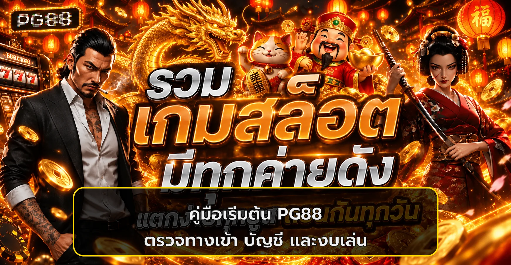 PG88 คู่มือเริ่มต้น | ตรวจทางเข้า บัญชี และงบเล่น